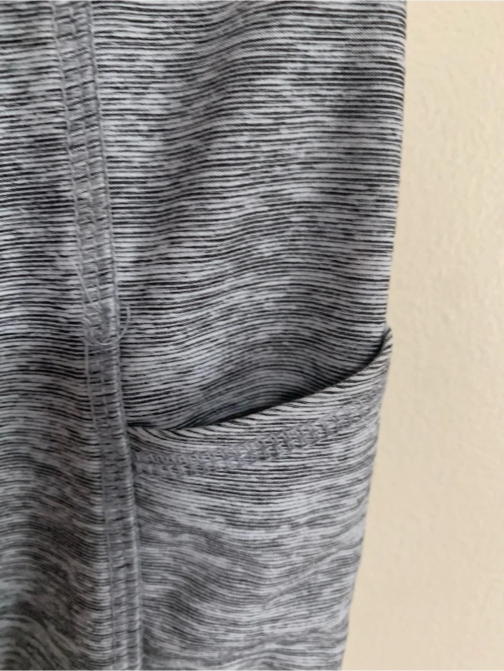Justice Active Gray Performance Leggings with Dark Heather Detail